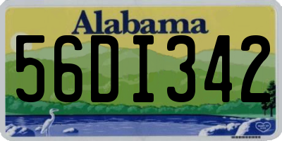 AL license plate 56DI342