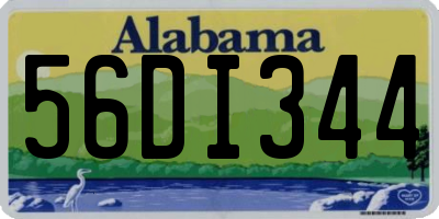 AL license plate 56DI344