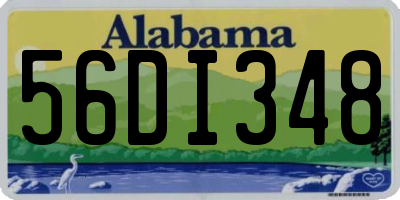 AL license plate 56DI348