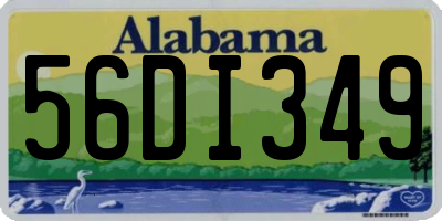 AL license plate 56DI349