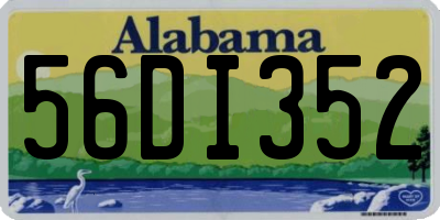 AL license plate 56DI352