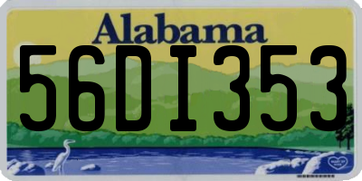 AL license plate 56DI353