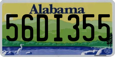 AL license plate 56DI355