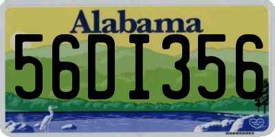 AL license plate 56DI356