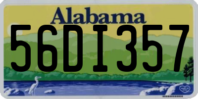 AL license plate 56DI357