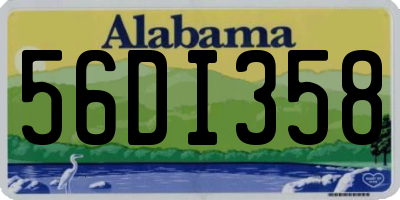 AL license plate 56DI358