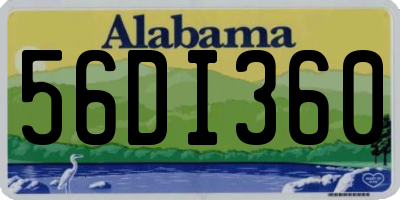 AL license plate 56DI360