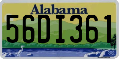 AL license plate 56DI361