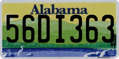 AL license plate 56DI363
