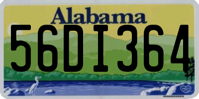 AL license plate 56DI364
