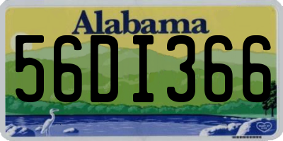 AL license plate 56DI366