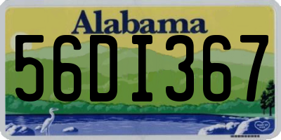 AL license plate 56DI367
