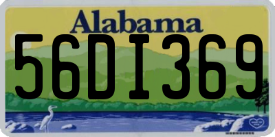 AL license plate 56DI369