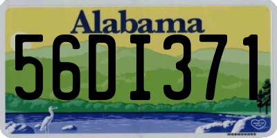 AL license plate 56DI371
