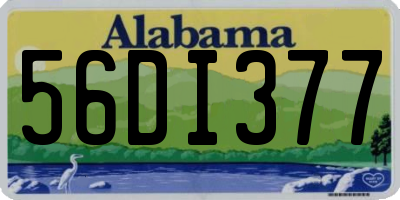 AL license plate 56DI377