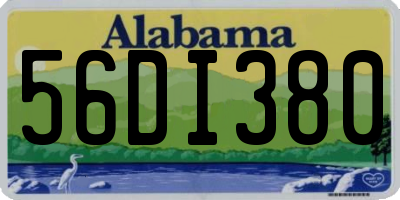 AL license plate 56DI380
