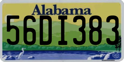 AL license plate 56DI383
