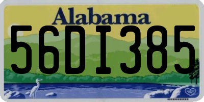 AL license plate 56DI385