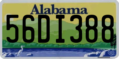 AL license plate 56DI388