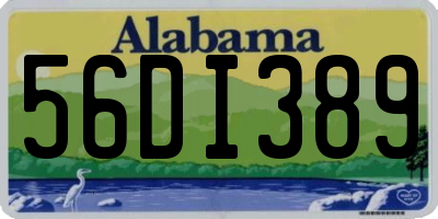 AL license plate 56DI389