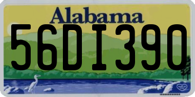 AL license plate 56DI390