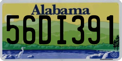 AL license plate 56DI391