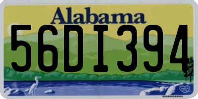 AL license plate 56DI394
