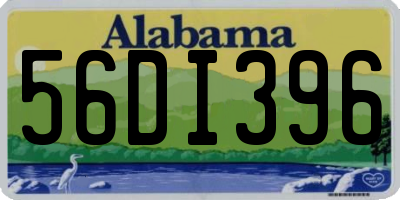 AL license plate 56DI396