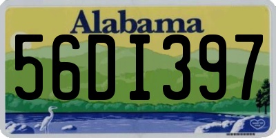 AL license plate 56DI397