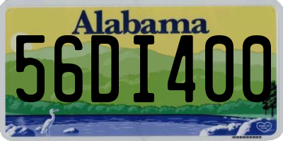 AL license plate 56DI400