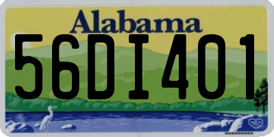AL license plate 56DI401