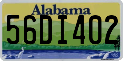 AL license plate 56DI402