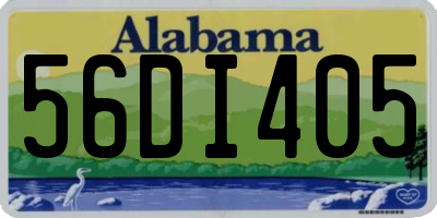 AL license plate 56DI405