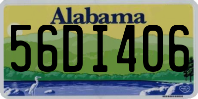 AL license plate 56DI406