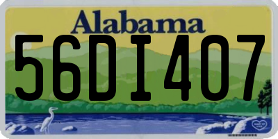AL license plate 56DI407