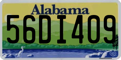 AL license plate 56DI409