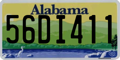 AL license plate 56DI411