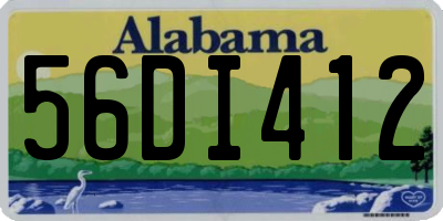 AL license plate 56DI412