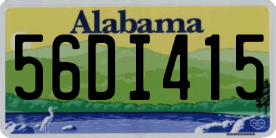 AL license plate 56DI415