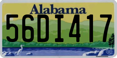 AL license plate 56DI417
