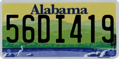 AL license plate 56DI419