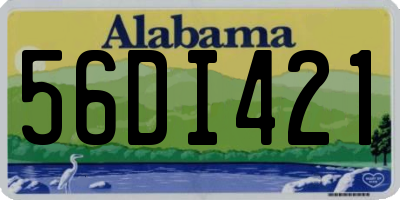 AL license plate 56DI421