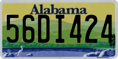 AL license plate 56DI424