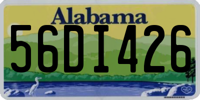 AL license plate 56DI426