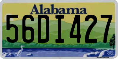 AL license plate 56DI427