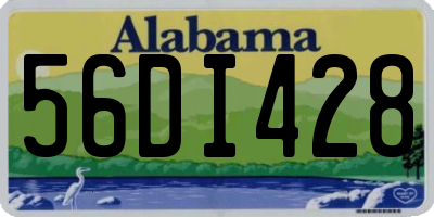 AL license plate 56DI428