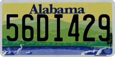 AL license plate 56DI429