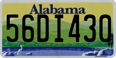 AL license plate 56DI430