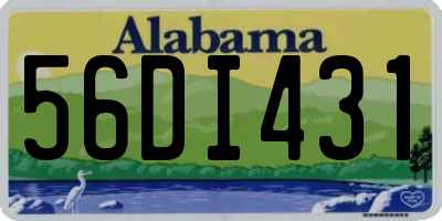 AL license plate 56DI431