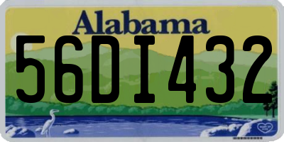 AL license plate 56DI432